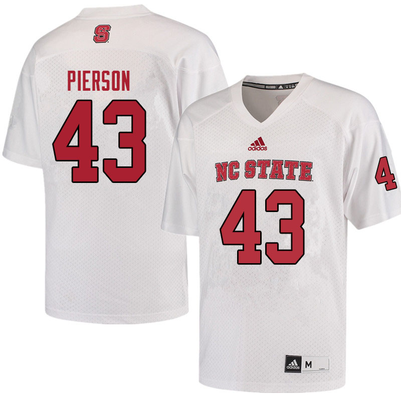 Men #43 David Pierson NC State Wolfpack College Football Jerseys Sale-Red